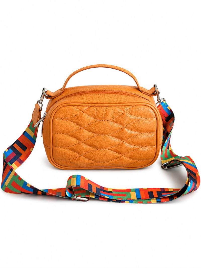Bolsa Transversal Couro Floater e Matelasse