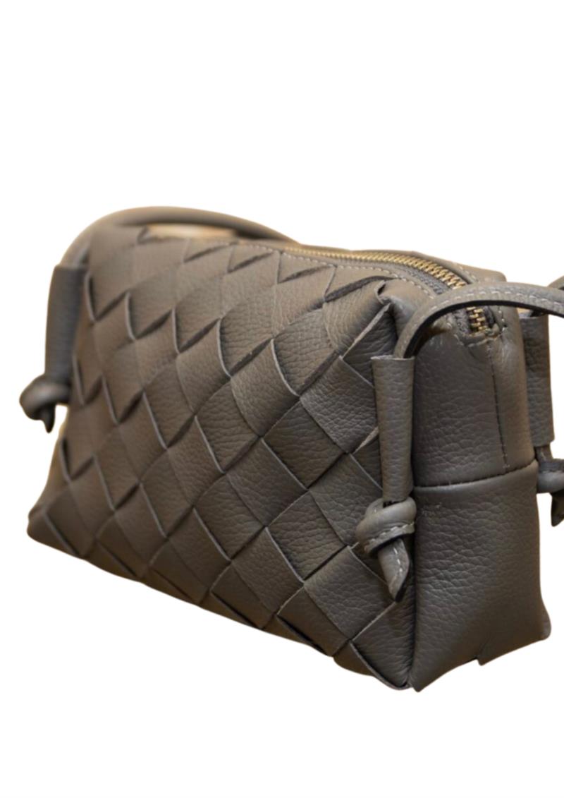 Bolsa Pequena trançada no Couro Floater