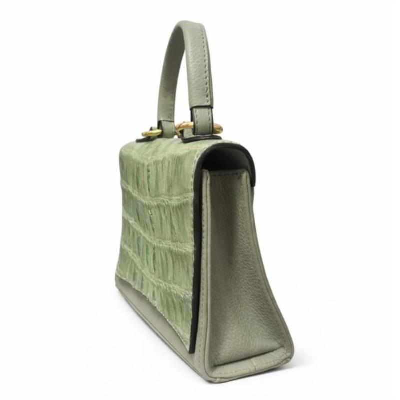 BOLSA COURO LEGÍTIMO JACARÉ