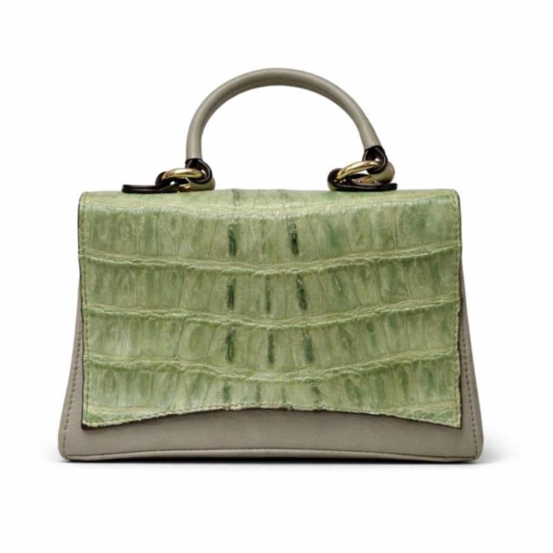 BOLSA COURO LEGÍTIMO JACARÉ