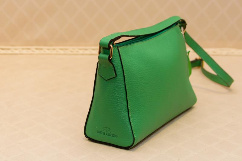Bolsa em Couro Floater Verde Bandeira