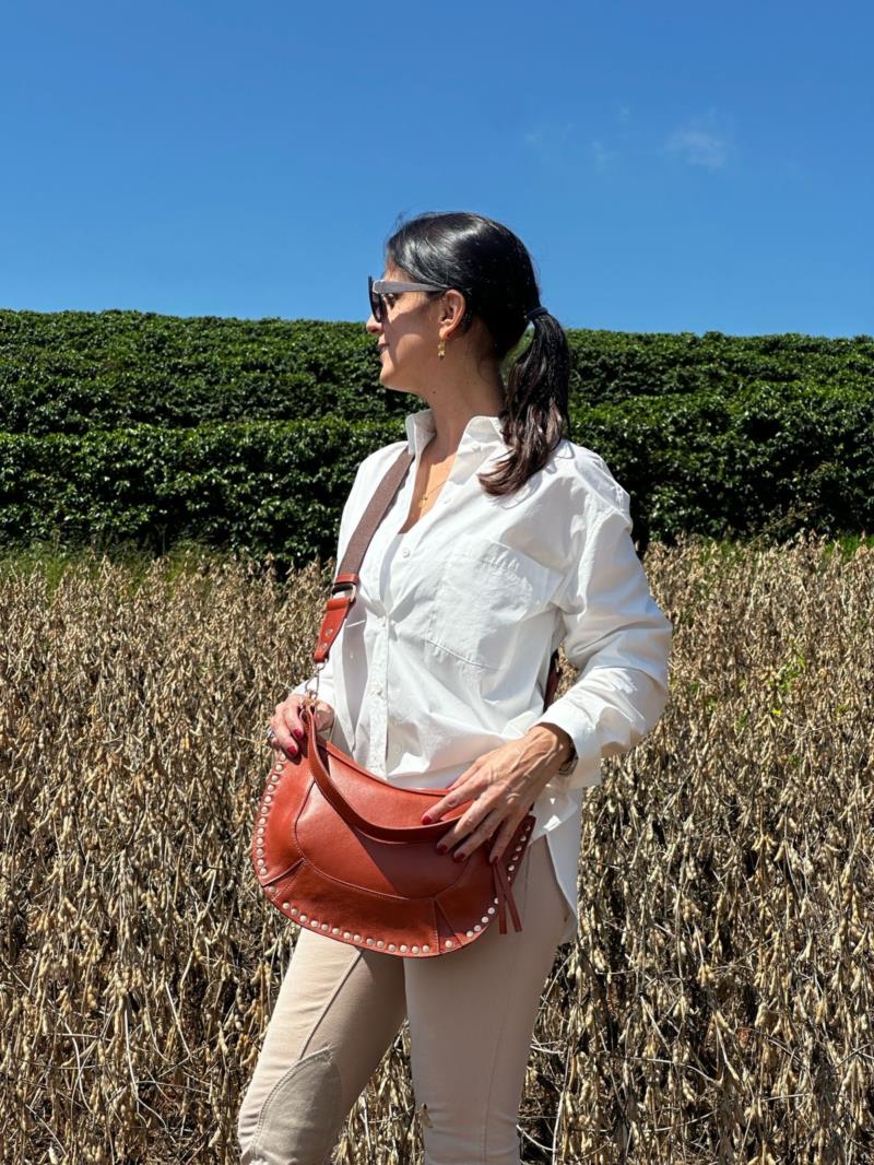 Bolsa couro legítimo 