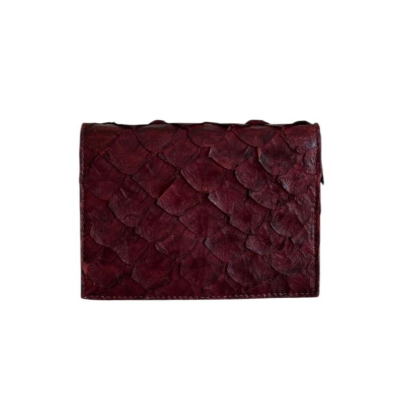 Bolsa couro pirarucu 