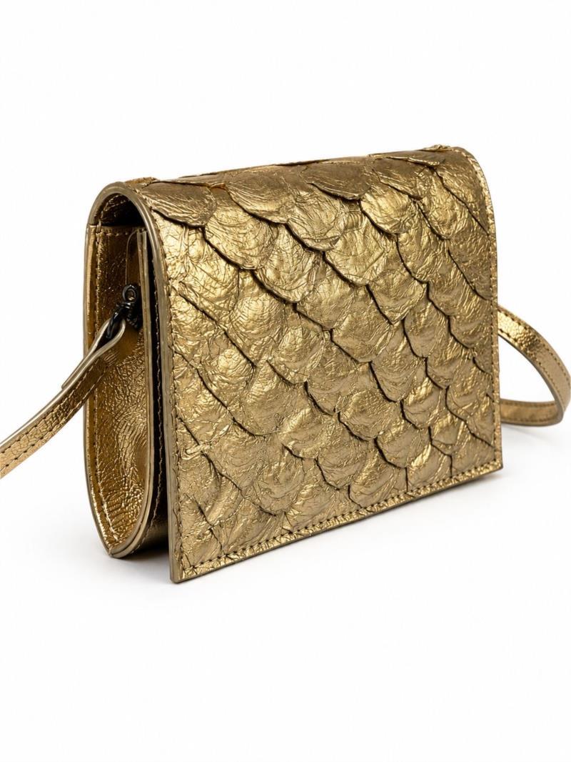 Bolsa couro pirarucu 