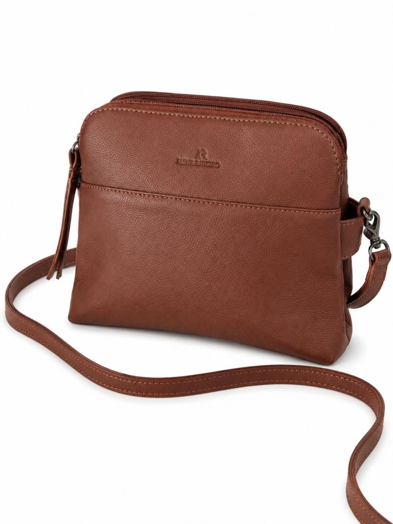 Bolsa em Couro Floater Canela