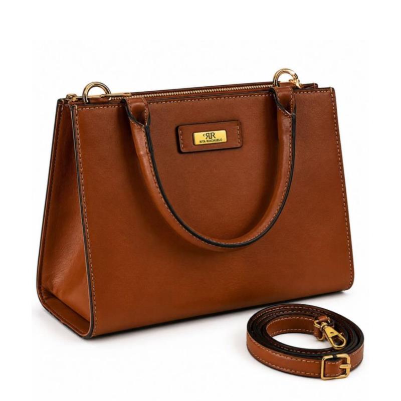 M - Bolsa Estruturada Couro Floater